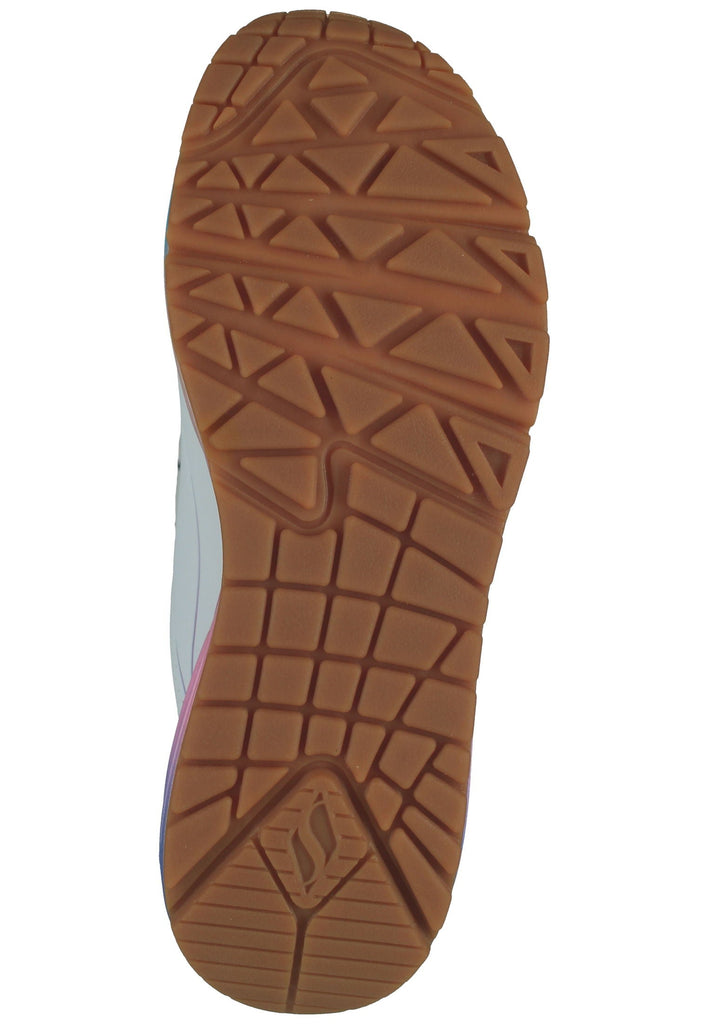 Skechers Sneaker Lederimitat Weiß Kombi