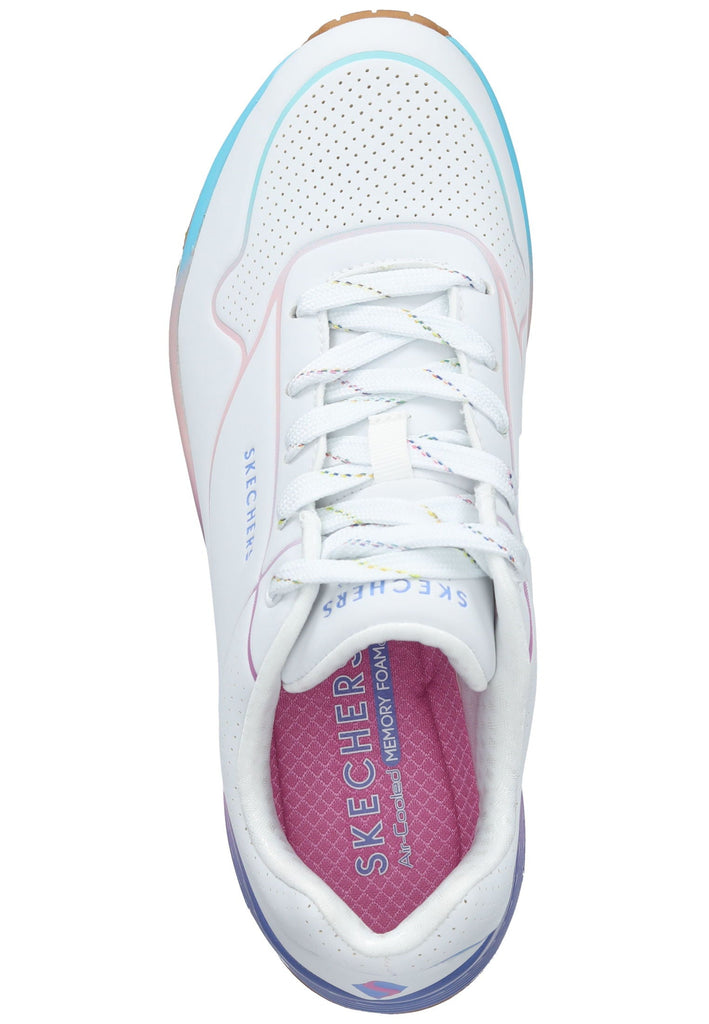 Skechers Sneaker Lederimitat Weiß Kombi