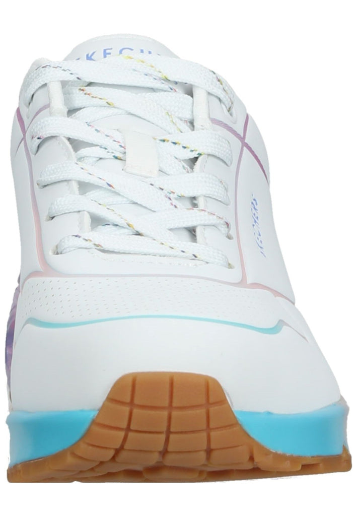 Skechers Sneaker Lederimitat Weiß Kombi