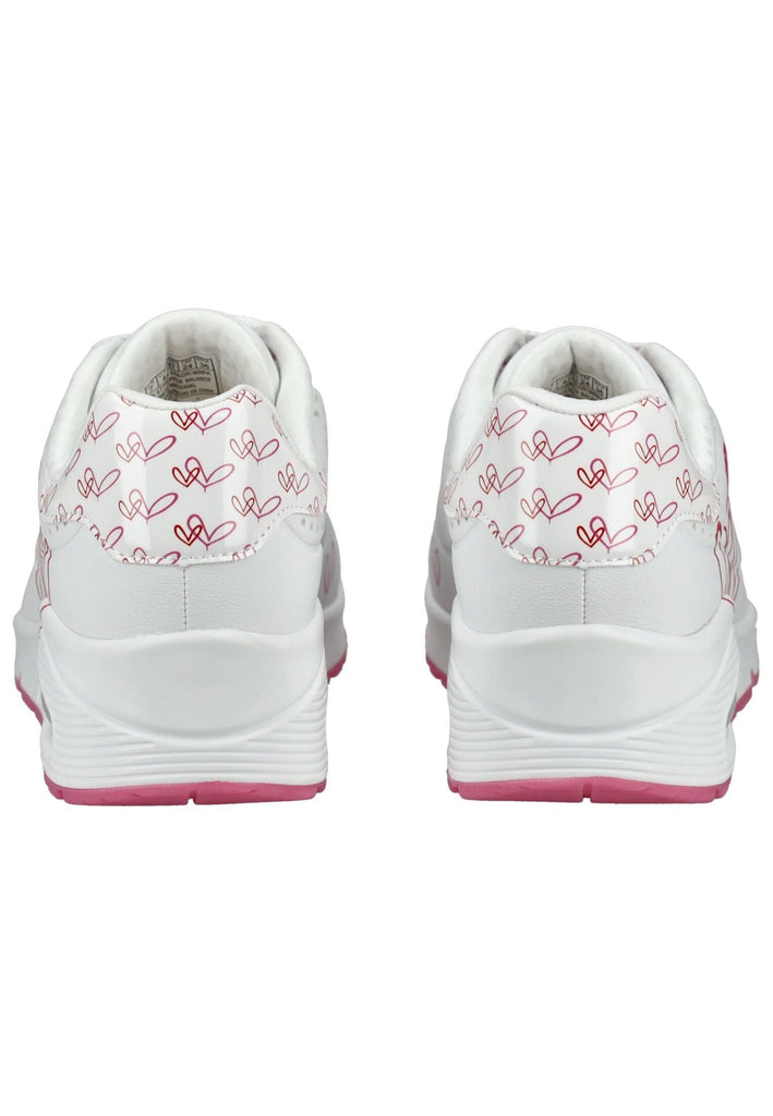 Skechers Sneaker Lederimitat Weiß/Pink