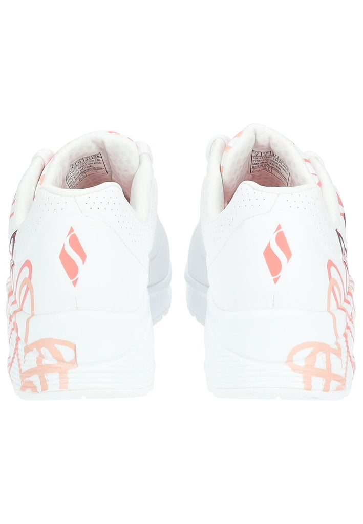 Skechers Sneaker Lederimitat Weiß/Rosa
