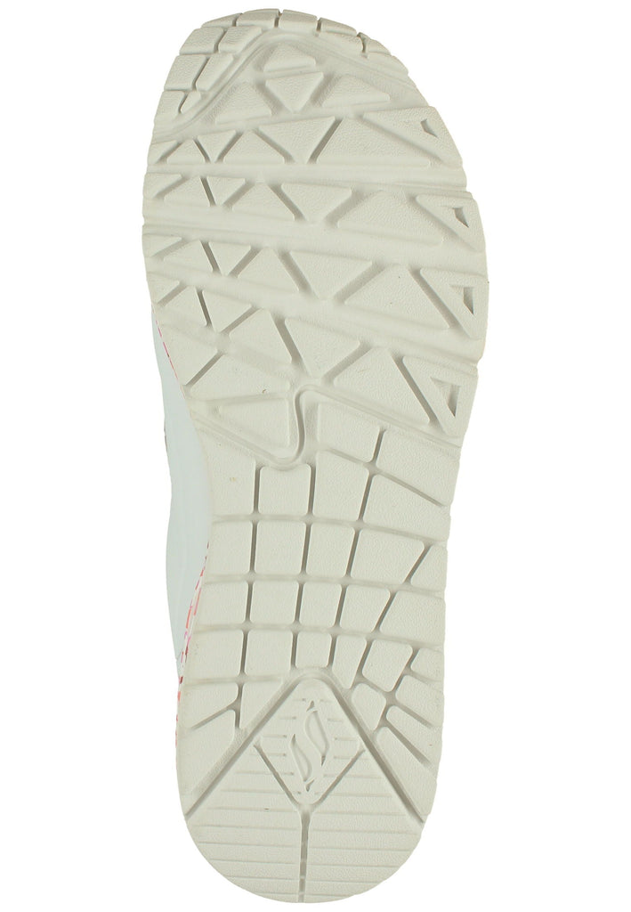 Skechers Sneaker Lederimitat Weiß/Rosa