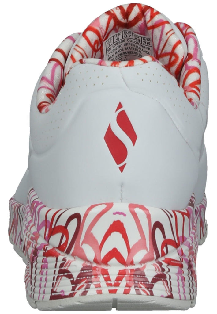 Skechers Sneaker Lederimitat Weiß/Rosa