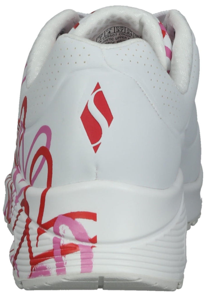 Skechers Sneaker Lederimitat Weiß/Rot