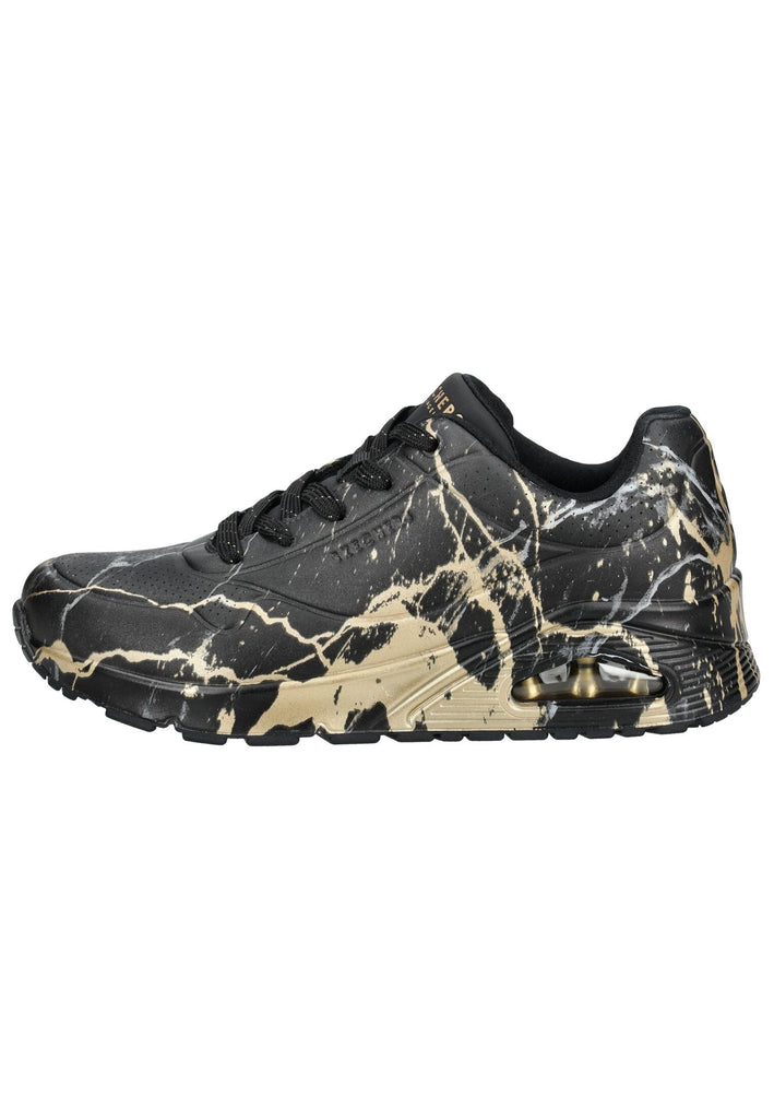 Skechers Sneaker Synthetik Schwarz/Gold