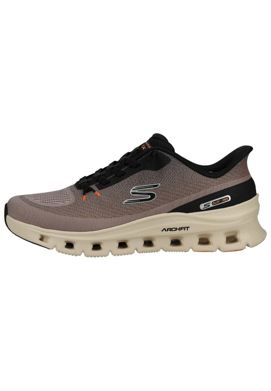 Skechers Sneaker Textil Grau/Schwarz