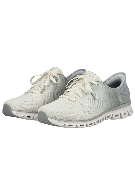 Skechers Sneaker Textil Grau/Weiß