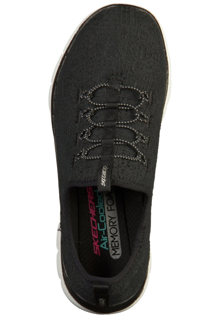 Skechers Sneaker Textil Schwarz/Weiß