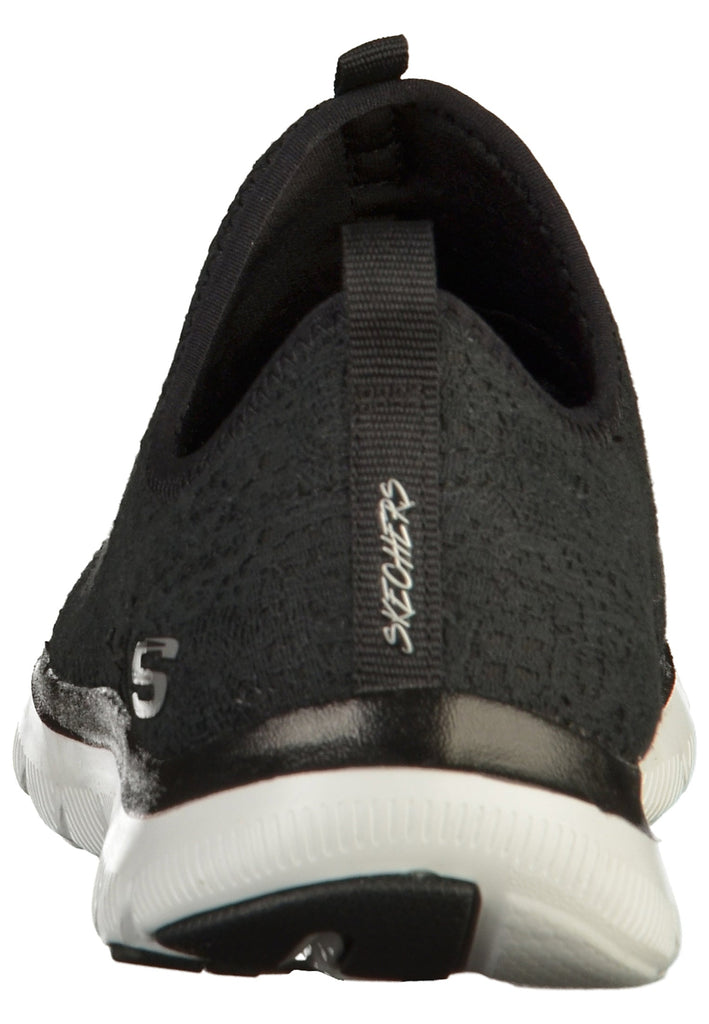 Skechers Sneaker Textil Schwarz/Weiß