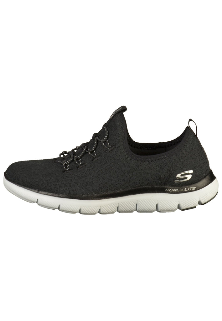 Skechers Sneaker Textil Schwarz/Weiß