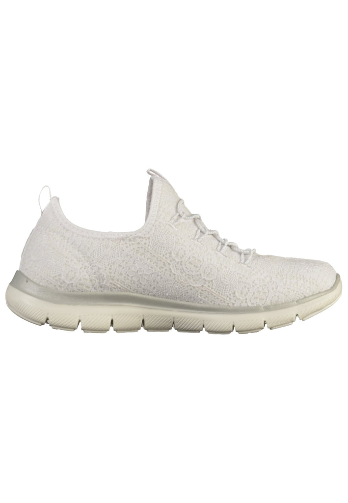 Skechers Sneaker Textil Weiß/Silber