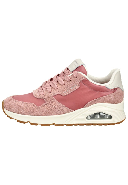Skechers Sneaker Veloursleder/Mesh Pink/Weiß