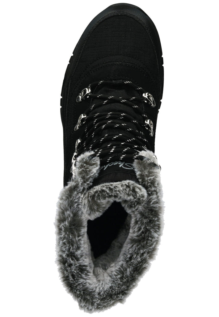 Skechers Stiefel Lederimitat Schwarz Warmfutter