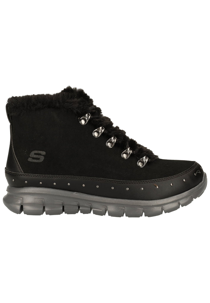 Skechers Stiefelette Leder Schwarz
