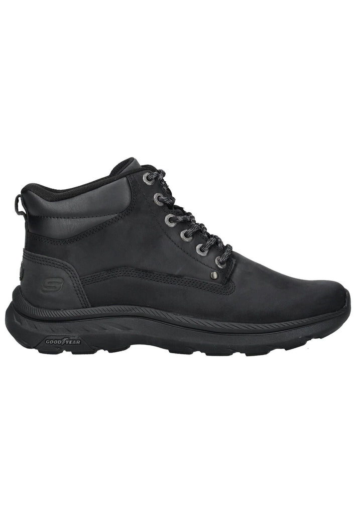 Skechers Stiefelette Leder Schwarz