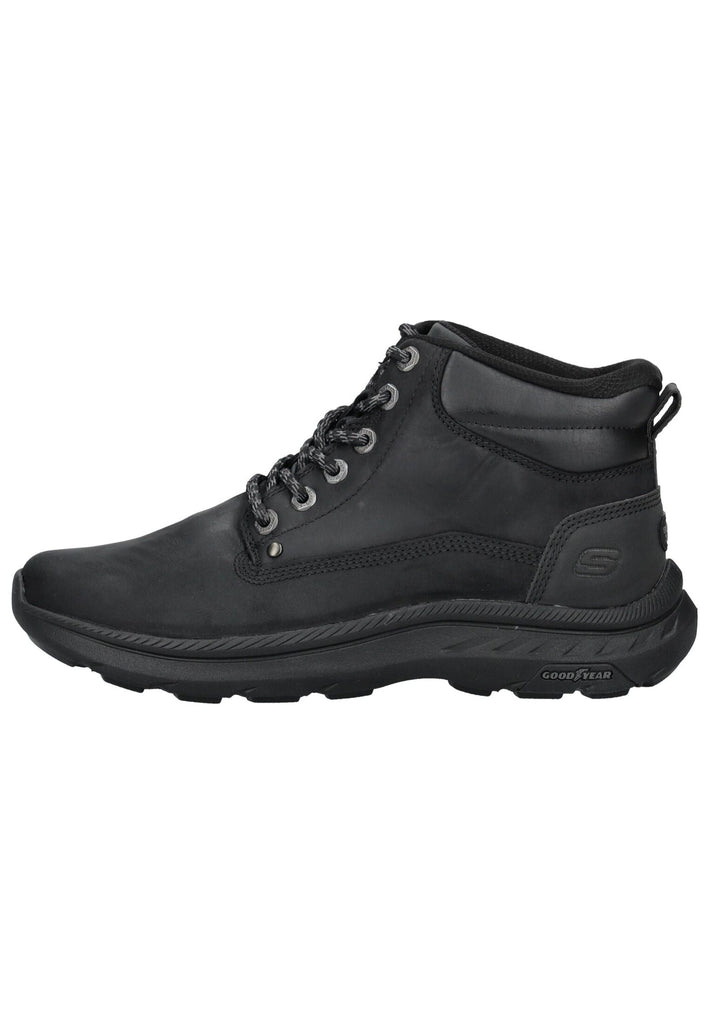 Skechers Stiefelette Leder Schwarz