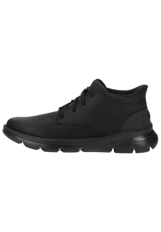 Skechers Stiefelette Leder Schwarz
