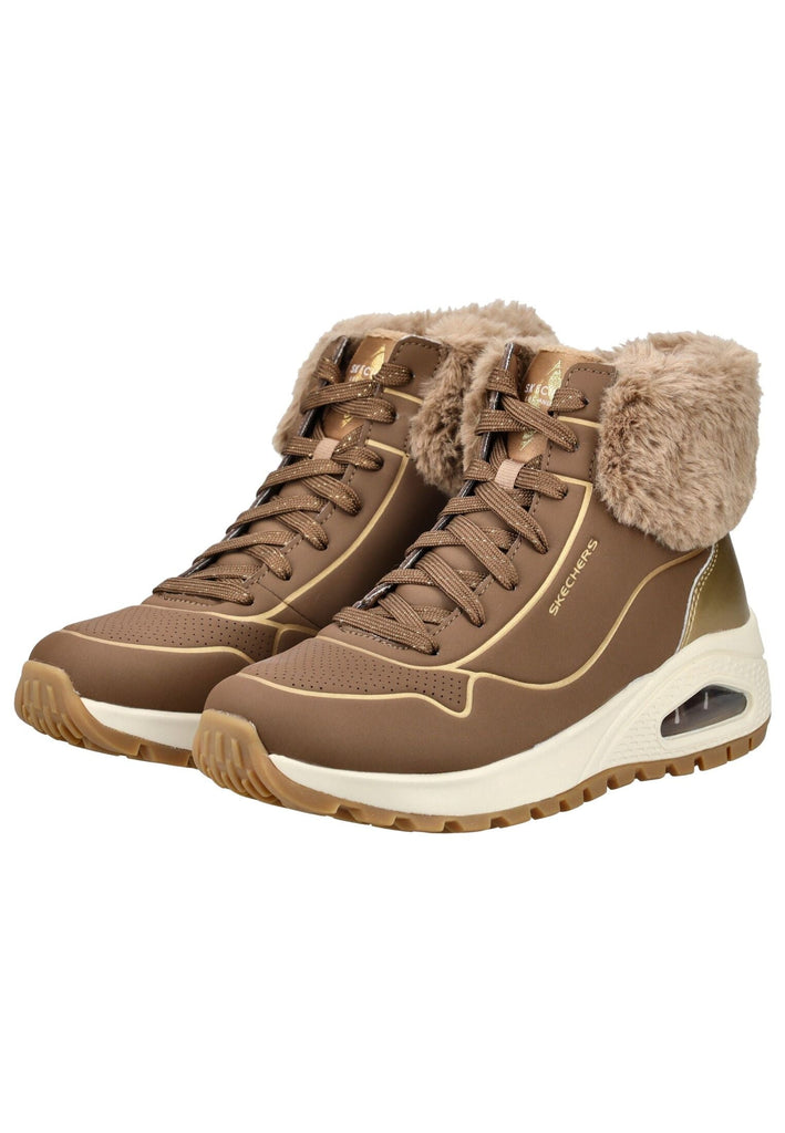 Skechers Stiefelette Lederimitat/Textil Grau