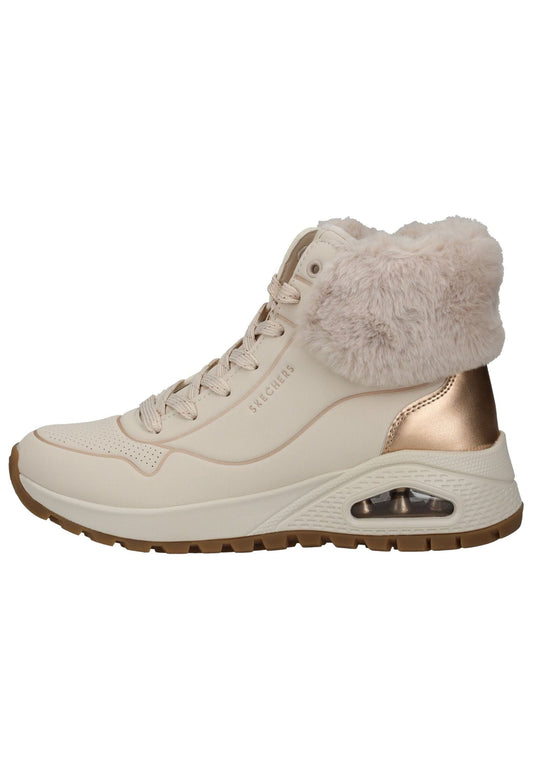 Skechers Stiefelette Lederimitat/Textil Hellbeige
