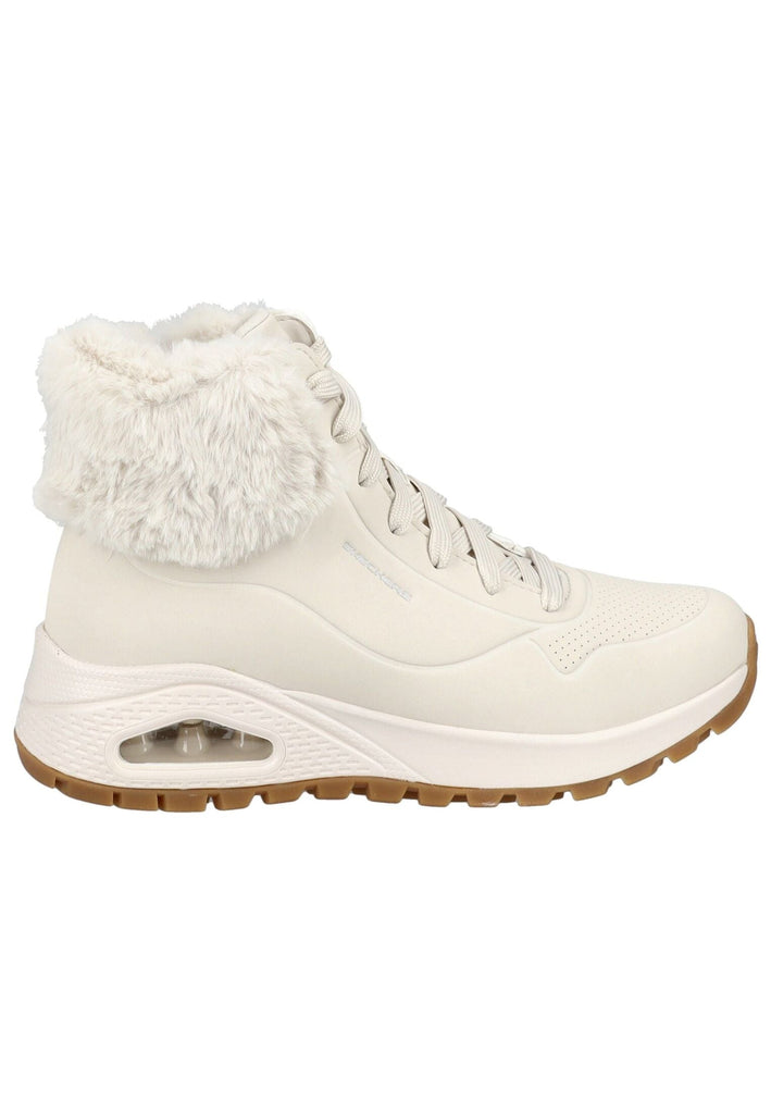 Skechers Stiefelette Lederimitat/Textil Weiß Warmfutter