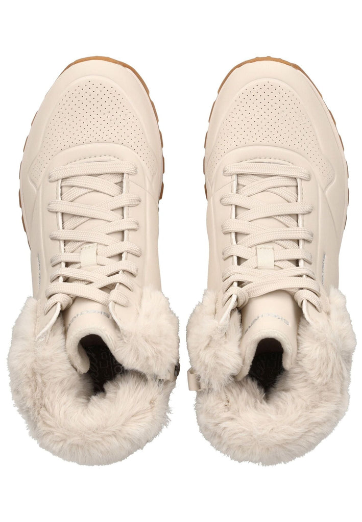 Skechers Stiefelette Lederimitat/Textil Weiß Warmfutter