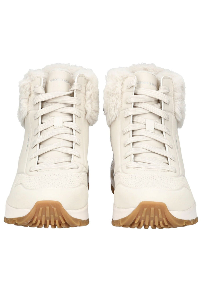 Skechers Stiefelette Lederimitat/Textil Weiß Warmfutter