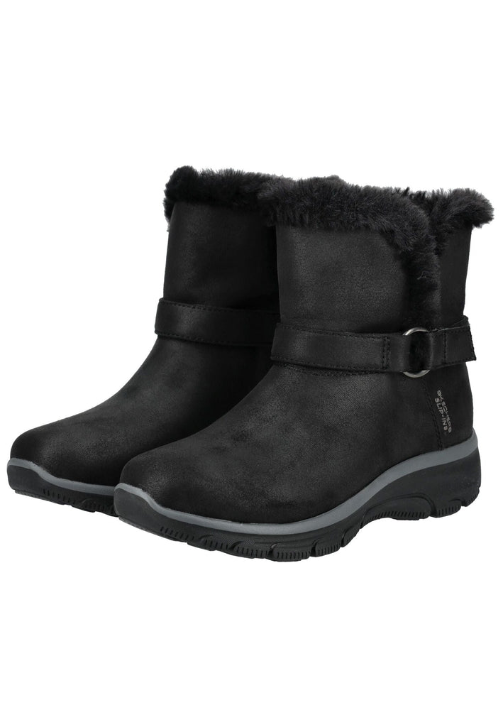 Skechers Stiefelette Textil Schwarz Warmfutter
