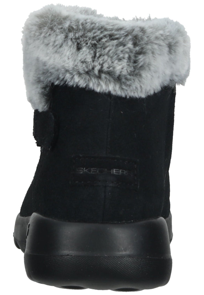 Skechers Stiefelette Veloursleder Schwarz Warmfutter