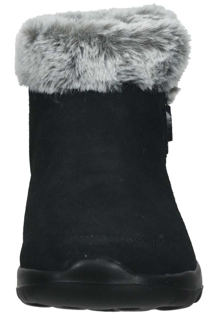 Skechers Stiefelette Veloursleder Schwarz Warmfutter