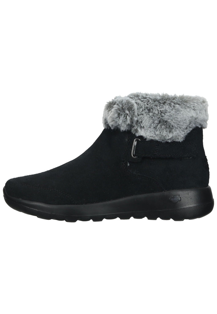 Skechers Stiefelette Veloursleder Schwarz Warmfutter