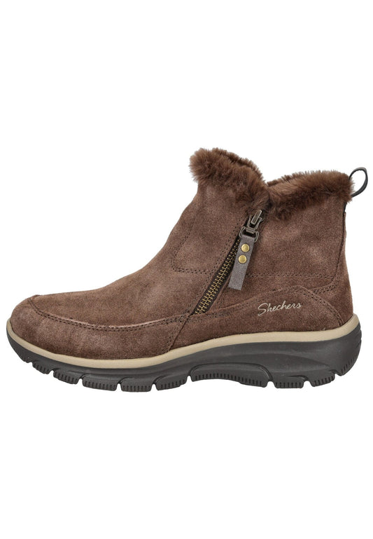 Skechers Stiefelette Veloursleder/Textil Chocolate Warmfutter