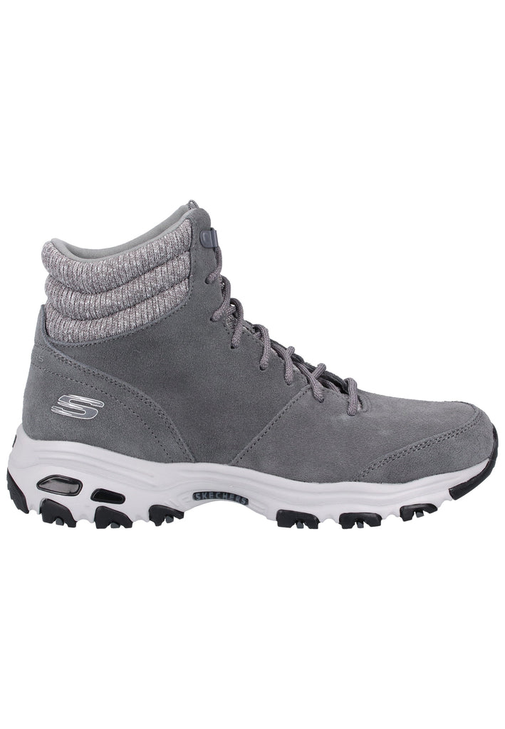 Skechers Stiefelette Veloursleder/Textil Grau