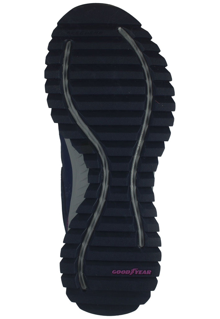 Skechers Wanderschuhe Leder Blau/Rot