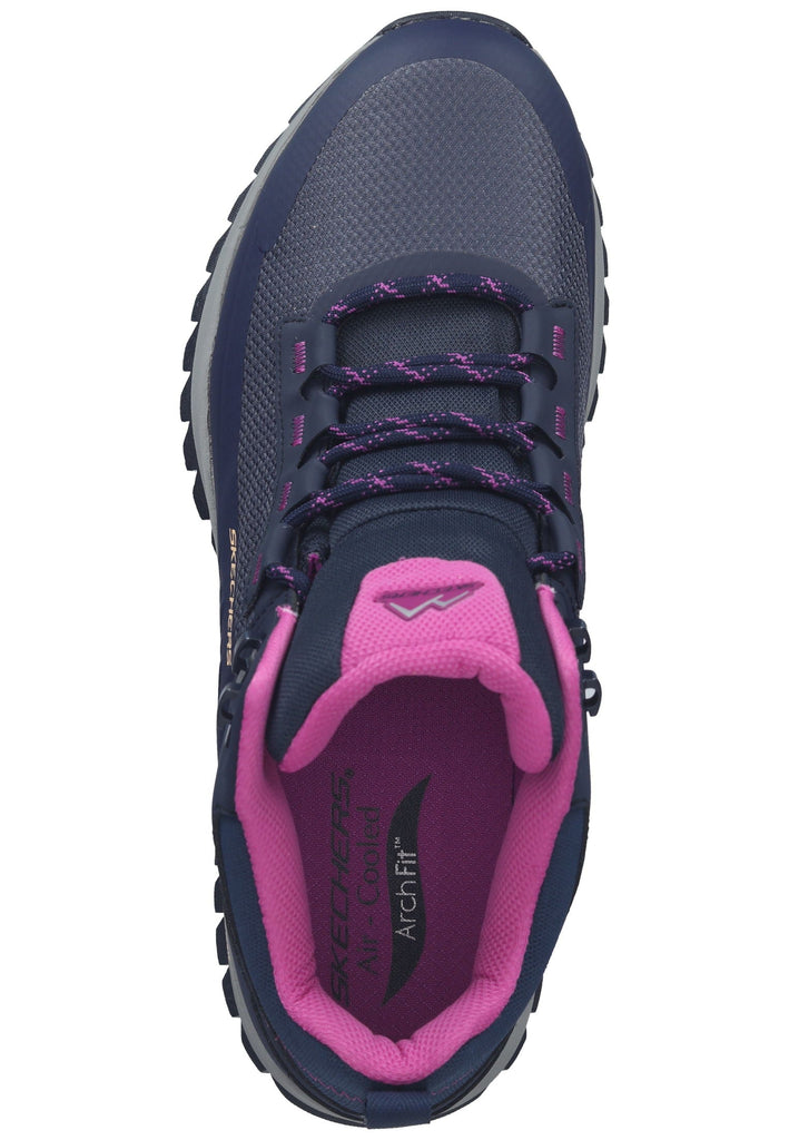 Skechers Wanderschuhe Leder Blau/Rot