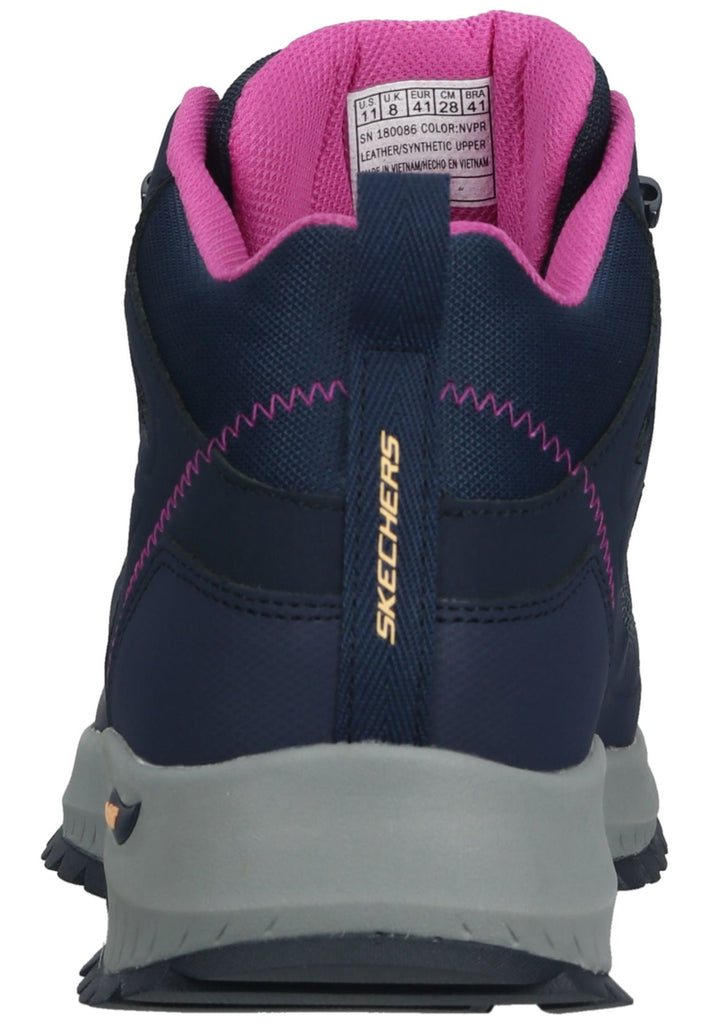 Skechers Wanderschuhe Leder Blau/Rot