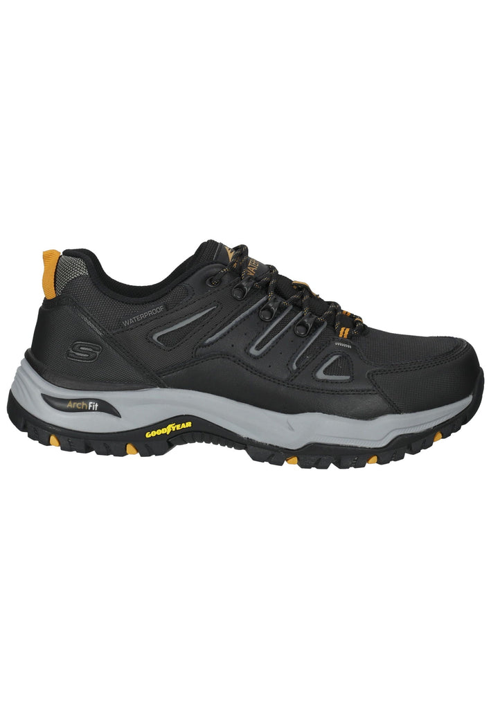 Skechers Wanderschuhe Leder/Synthetik Schwarz
