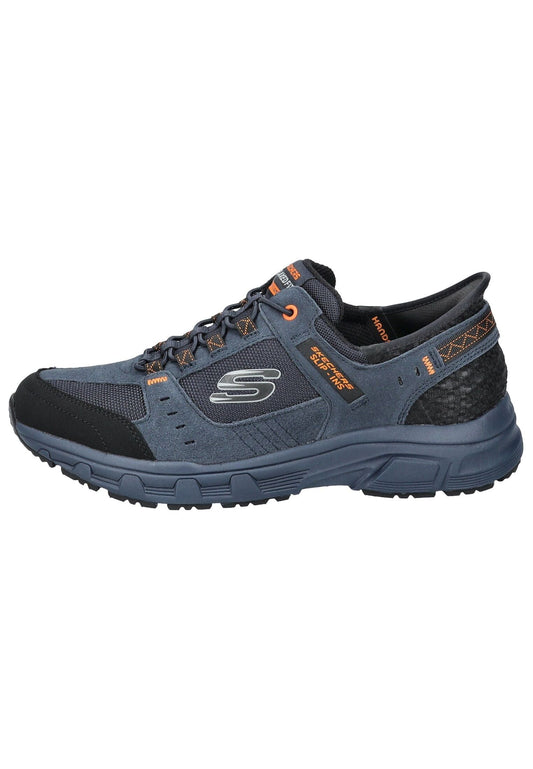 Skechers Wanderschuhe Leder/Textil Blau