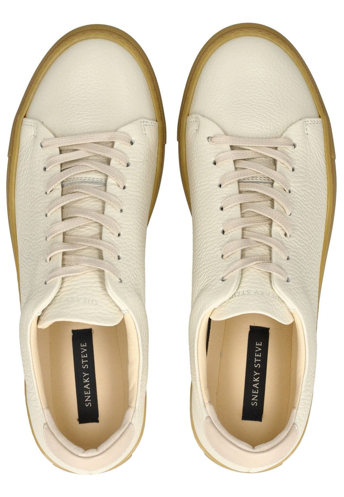 Sneaky Steve Sneaker Leder Hellgrau