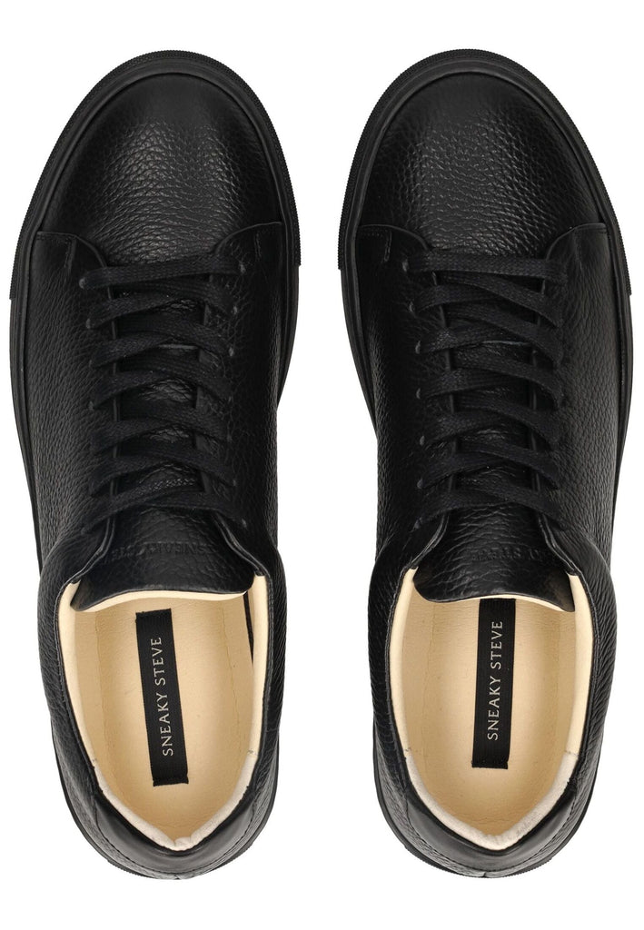 Sneaky Steve Sneaker Leder Schwarz
