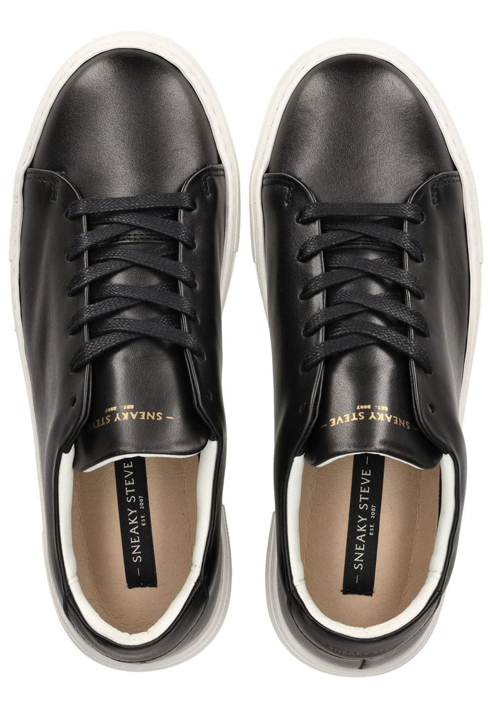 Sneaky Steve Sneaker Leder Schwarz