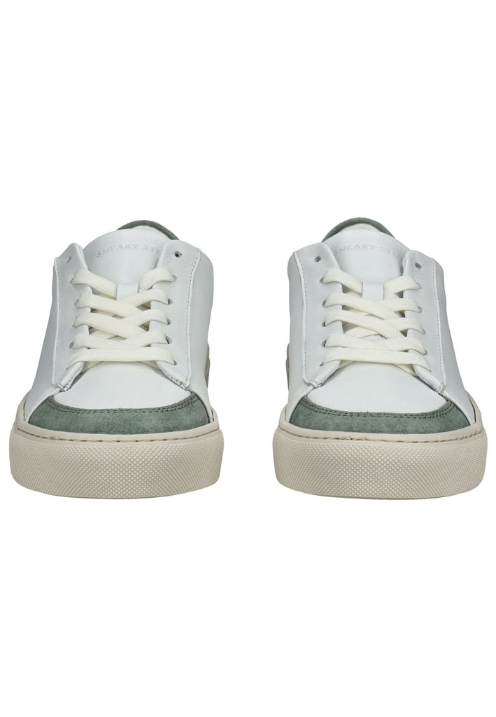 Sneaky Steve Sneaker Leder Weiß/Grün