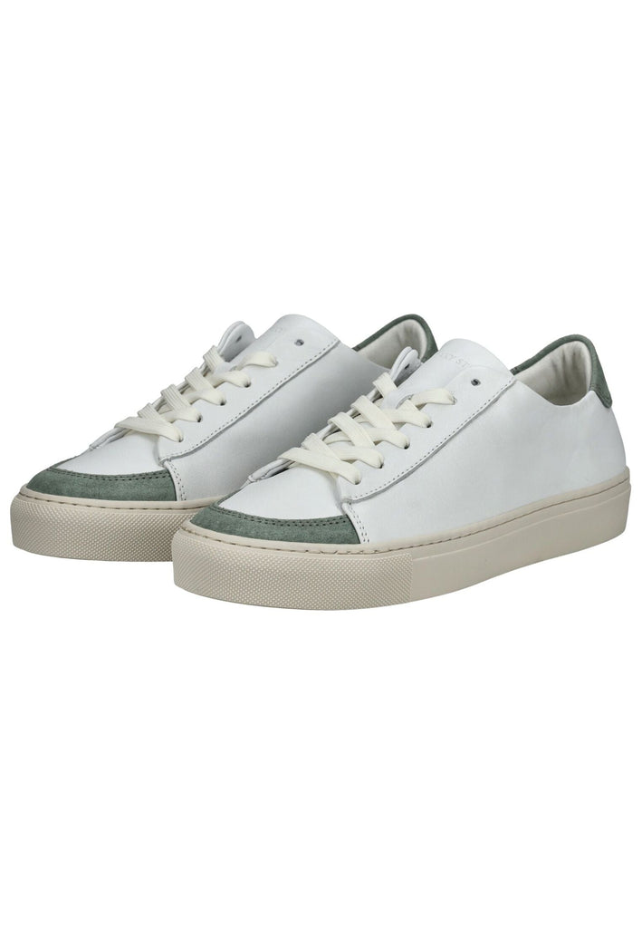 Sneaky Steve Sneaker Leder Weiß/Grün