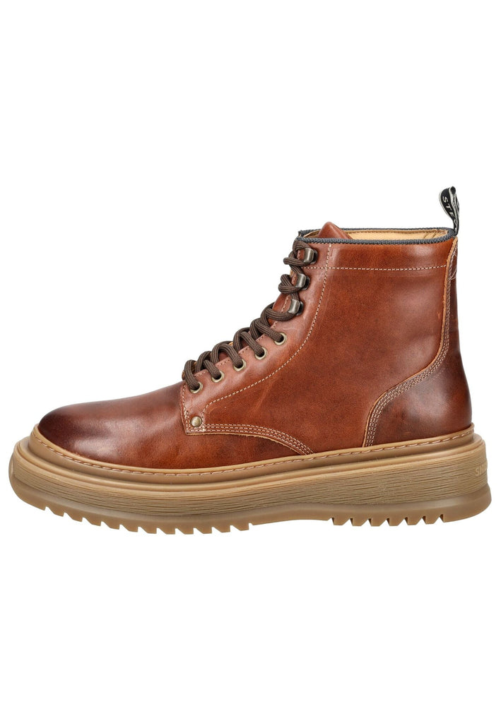 Sneaky Steve Stiefelette Leder Cognac Warmfutter