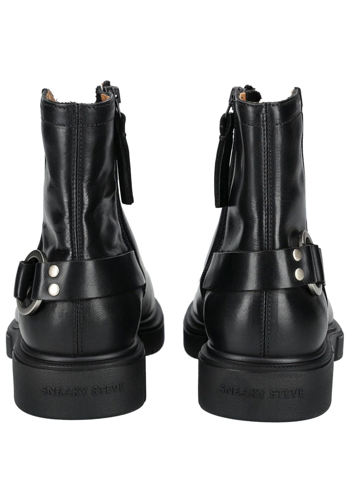 Sneaky Steve Stiefelette Leder Schwarz