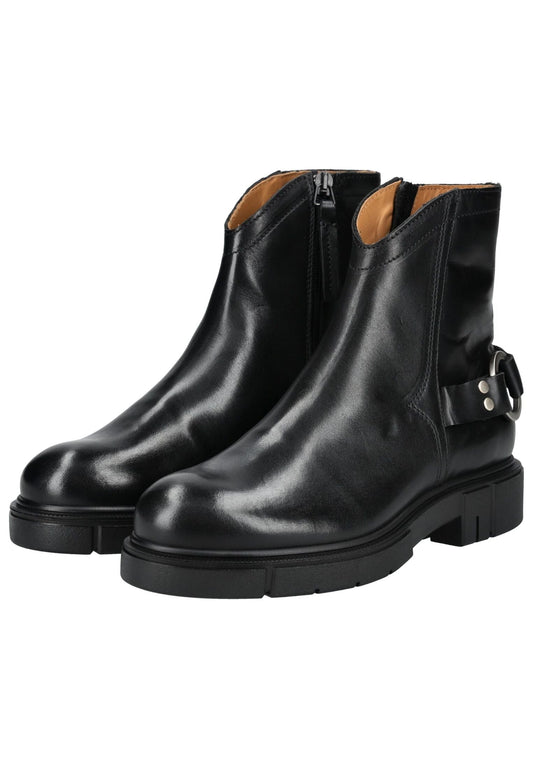 Sneaky Steve Stiefelette Leder Schwarz