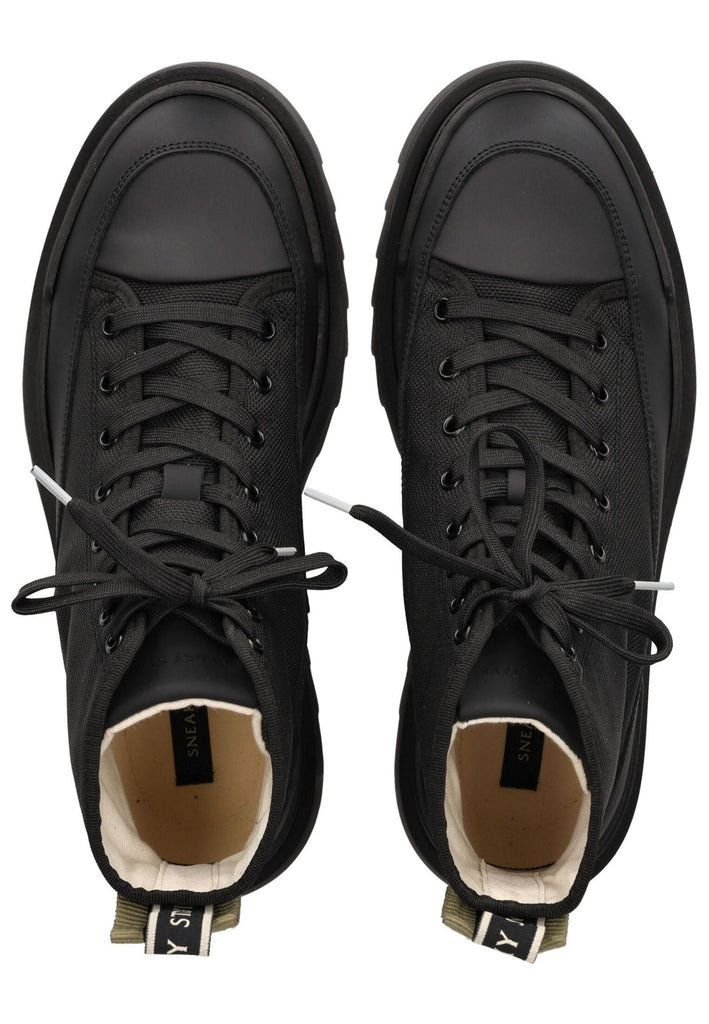 Sneaky Steve Stiefelette Nylon Schwarz Warmfutter