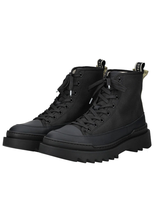 Sneaky Steve Stiefelette Nylon Schwarz Warmfutter