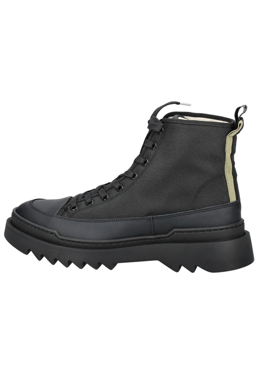 Sneaky Steve Stiefelette Nylon Schwarz Warmfutter