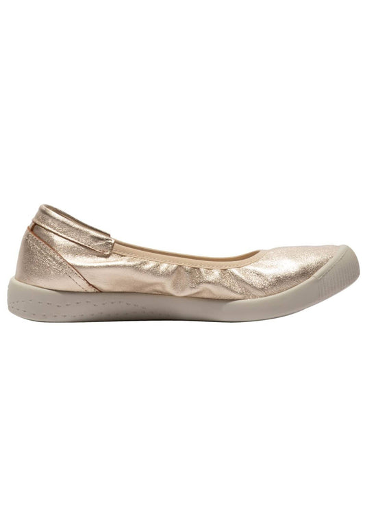 softinos Ballerinas Leder Champagne