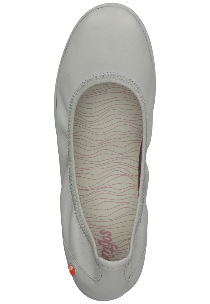 softinos Ballerinas Leder Hellgrau